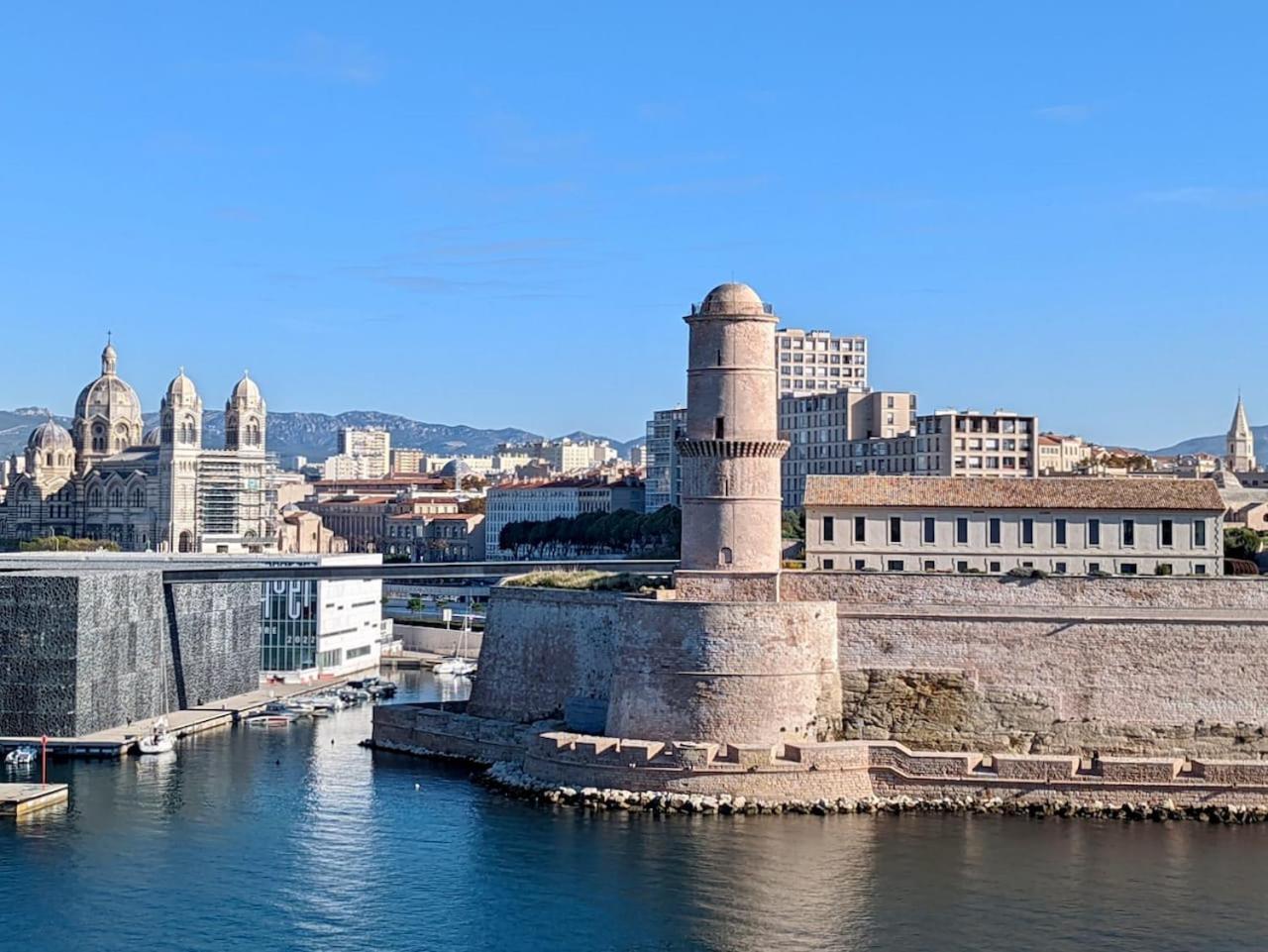 Terrasse Vue Mer & Quartier Historique Vieux Port Marseille Bagian luar foto